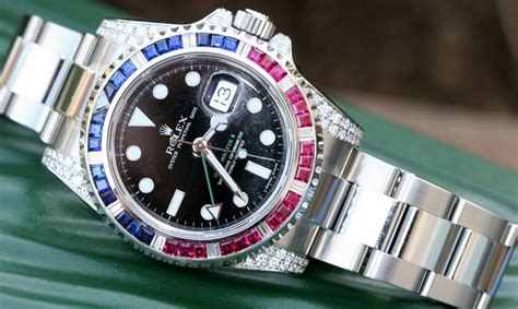 rolex sapphire ruby bezel|Rolex pepsi bezel.